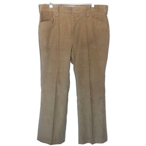 mens tan Wrangler corduroy cord pants‎ western bootcut 70s usa cotton 40 x 31
